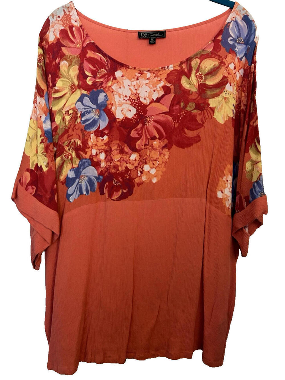 Diane Gilman DG2 Short Sleeve Top - Size 1X - NEW